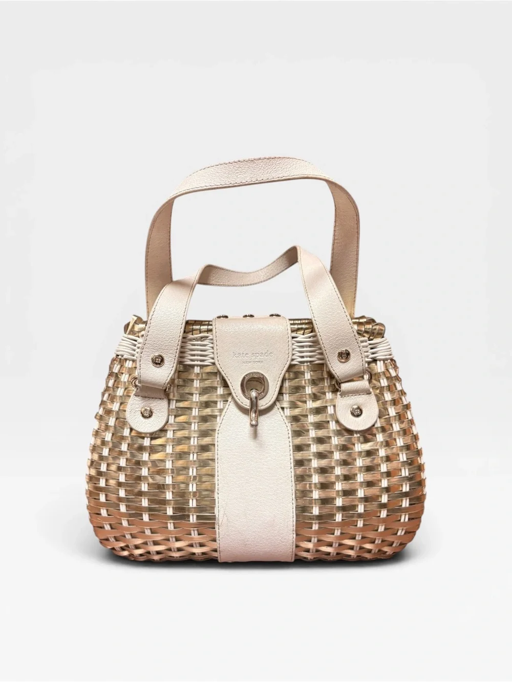 Vintage Kate Spade Havana Avita Basket Bag